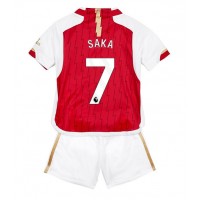 Dječji Nogometni Dres Arsenal Bukayo Saka #7 Domaci 2023-24 Kratak Rukav (+ Kratke hlače)